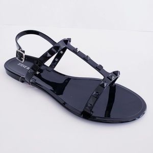 Steve Madden Black Studded Sandals